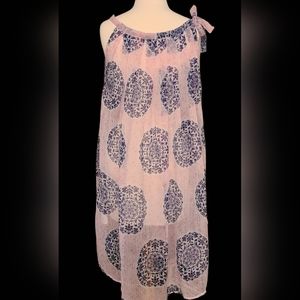 Cypress home white/ pink/ purple cover-up dress